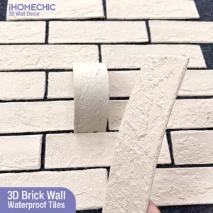3D brick wall sticker tile 3D wall decor waterproof stone tile ceramic mosaic TV background wall bedroom kitchen home wall decor